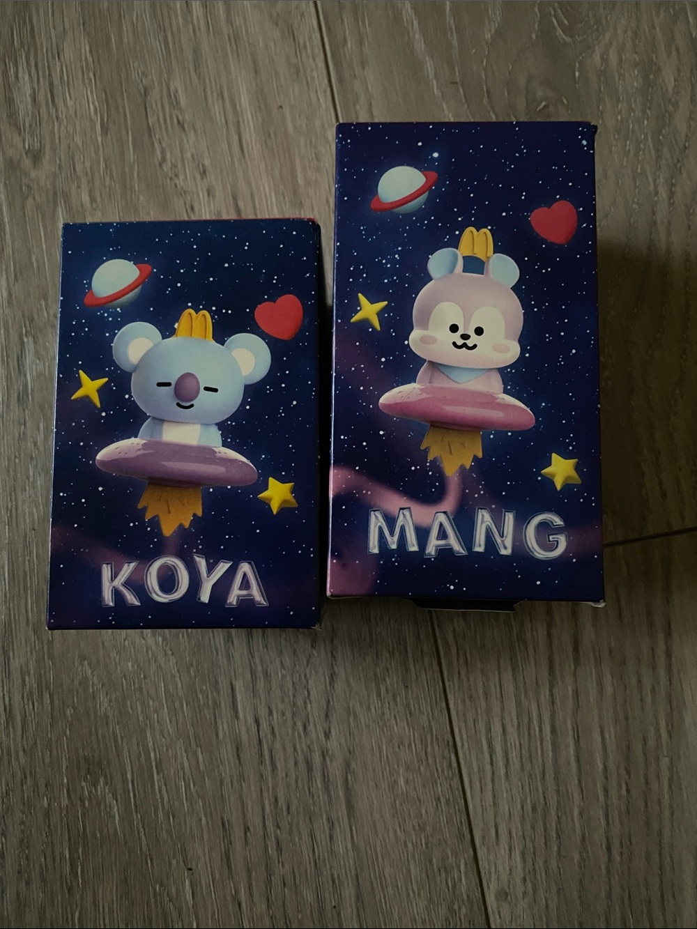 McDonald's KOYA & MANG Purple and Yellow Space Toys (from USA release)